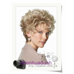 Designer high-quality wigs hair for women High temperature silk puffy short curl wig Xuchang set 0092