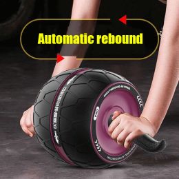 Equipments No Noise Abdominal Muscle Trainer Ab Roller Abdominal Wheel Home Training Gym Fitness Equipment Roller Automatically Rebounds