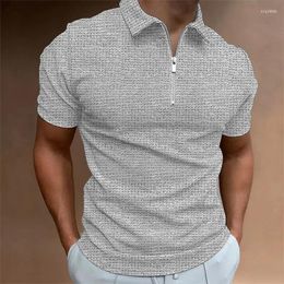 Men's Polos Male With Collar Tee Green Tops Muscles Mens T-shirt Skinny Polo Shirts No Logo Wholesale Chic Original Clothing 2024