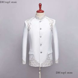 Designer Suit Chinese Style Men's Suits Jacket High-end Embroidery Brand British Suit Formal Business Mens Suit Three-piece Groom Wedding Dress Slim Fit Suit 411