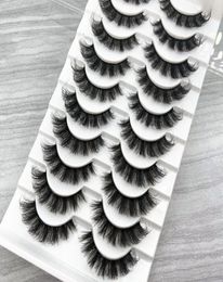 New Lashes DD Curl Volume Thick Russian Strip Faux Eyelashes Fluffy Soft Natural long Reusable False Lashes extension5422427