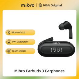 Headphones Original Mibro Earbuds 3 TWS Bluetooth 5.3 Earphones IPX4 Waterproof ENC HD Call Noise Reduction Touch Control Sport Headphones