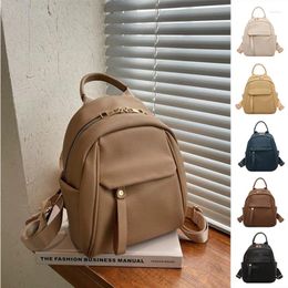 Backpack Fashion Women Mini Solid Color Small Backpacks Simple Casual Student Bookbags Traveling 2024 Schoolbag