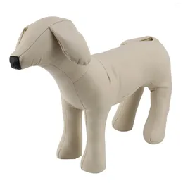 Dog Collars Leather Mannequins Standing Position Models Toys Pet Animal Shop Display Mannequin White M