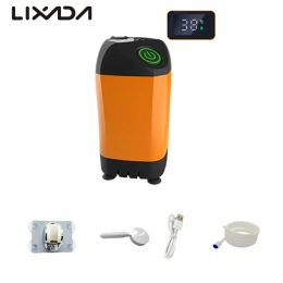 Survival Outdoor Camping Shower Portable Electric Shower Pump IPX7 Waterproof with Digital Display for Hiking Backpacking Travel
