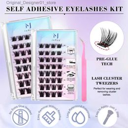 False Eyelashes JOMAY self-adhesive eyelash cluster pressing eyelashes without glue soft eyelash cluster DIY self-adhesive eyelashes without glue Q240425