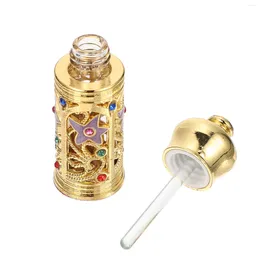 Storage Bottles Essential Oil Empty Bottle Middle East Separate Fragrance Filling Alloy Glass Perfume Essence Arabia