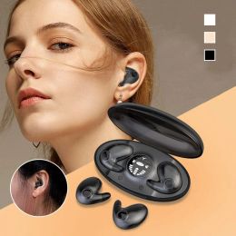 Earphones Invisible Sleep Wireless Earphone Ipx5 Waterproof Bluetooth Ear Plugs Noise Cancelling Earbuds for Sleeping Study Touch Control