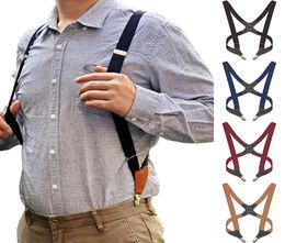 Crossover Trousers HolsterStyle Elastic Side Clip CrossOver Adult Strap Suspenders Not Easy To Slip Off2892568