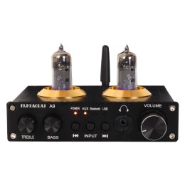 Amplifier PJ MIAOLAI A9 6K4 Vacuum Bile Tube Preamplifier NE5532 AUX Bluetooth 5.0 USB RCA HIFI stereo Mini headphone amplifier