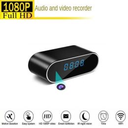 Camcorders HD 1080P Clock WiFi Camera Mini Home Security IP P2P Surveillance Infrared Night Vision Motion Remote