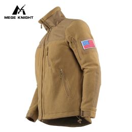 Waistcoats Tactical Winter Jacket Military Army Fleece Jacket Thermal Warm Camouflage Work Coats Mens Warm Clothes Safari Jacket Outwear