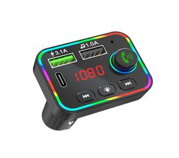 F4 Wireless Bluetooth 50 FM Transmitter Hands Car Kit MP3 Player USB Charger5270987