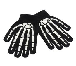 LuxuryUnisex Adult Children Winter Cycling Full Fingered Gloves Halloween Horror Skull Claw Skeleton AntiSkid Rubber Outdoor2237116