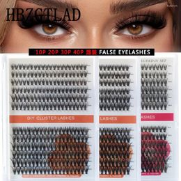 False Eyelashes 20D/30D/40D Mix Mink 240 Bundles Natural Eyelash Extension 3D Russia Volume Individual Cluster Makeup Tools