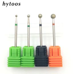 Bits HYTOOS 2.35.0mm Ball Diamond Nail Drill Bit Cuticle Clean Manicure Cutters Rotary Burr Drill Accessories Nail Beauty Tool Mill