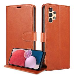 Samsung A15 Leather Flip Cover Phone Case Magnetic Buckle Handbag Case