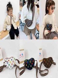 Children love heart Handbags backpacks PU Leather Mini Totes Travel Kids Bags Girls Handbag Cute Coin Purse Fashion Fanny Pack Pur9362541