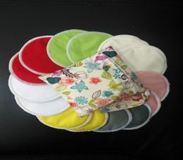 New Solid Color 100 PCS 50 pairs Bamboo Reusable Breast Pads Nursing Waterproof Organic Plain Washable Pad china manufacturer7149053