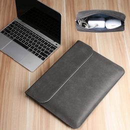 Cases 12 13.3 15 16 Sleeve Notebook Bag With Power Pack For Xiaomi HP Lenovo Huawei Slim Leather Case For Macbook Pro 13 Bag 2020 New