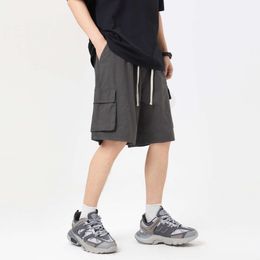 American Casual Workwear Shorts, Men's Summer Thin Straight Tube Loose Pants, 5/4 Pants Trend
