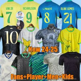 ENDRICK CASEMIRO BrAZiLs soccer jerseys 24 25 Camiseta RICHARLISON PAQUETA VINI JR RODRYGO RAPHINHA Brasil maillots football shirt men women kids uniform