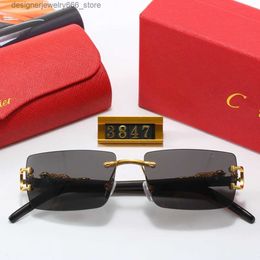 Sunglasses Designer Fashion 2024 Men Eyeglass Factory Eyewear Peach Shaped Lenses Non Slip Nose Rest Double Metal Beam Casual Vacation Glasses Q240425