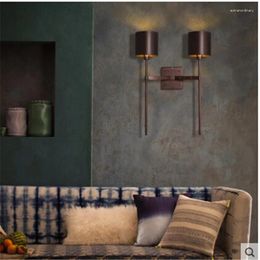 Wall Lamp Loft Retro Industrial Wind Living Room Bedside Led Modern Minimalist Creative Personality Corridor Double LO8142