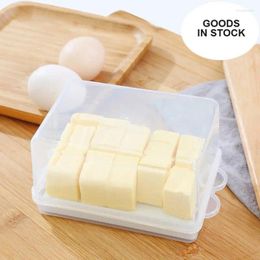 Storage Bottles Butter Dish Box Holder Tray With Lid And Knife Cheese Board Server Crisper Transparent Plastic Container Kitchen Tools