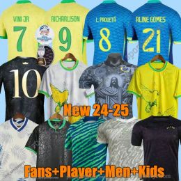 2024 ENDRICK CASEMIRO BrAZiLs soccer jerseys 24 25 Camiseta RICHARLISON PAQUETA VINI JR RODRYGO RAPHINHA Brasil maillots football shirt men women kids uniform