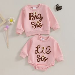 One-Pieces Baby Sweatshirt Romper Newborn Infant Baby Girls Cotton Oversized Romper Long Sleeve Toddler Clothes Jumpsuits/Sweatshirt