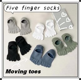 Men's Socks Five Finger For Men Cute Summer Breathable Mesh Sports Five-Toed Toe Split-Toed Solid Colour Hollow Meias