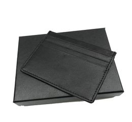 Men cardholder ultrathin cash clip pocket mini wallet soft leather high quality 6slot slot German craftsmanship with box set9840193