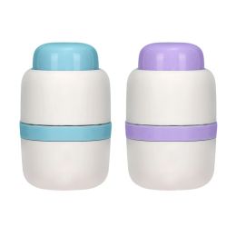 Jars Small Portable Pill Box with Pill Cutter Cuts Small Hard Pill or Large Pill in Half & Quarter Travel Pill Storage Case