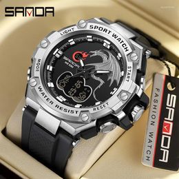 Wristwatches Fashion 2024 Top Brand Watch Men Led Digital G Outdoor Professional Waterproof Military Sports Relojes Hombre