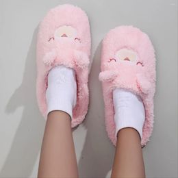 Slippers Women's Home Shoes Indoor Plush Cute Cartoon Winter Warm