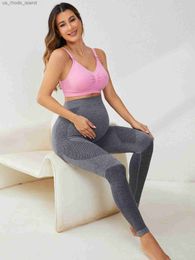 Maternidade Bottoms de alta qualidade Gajeira alta Leggings Maternidade Controle