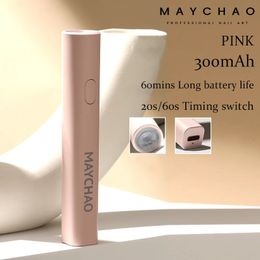 MAYCHAO 1PC Mini LED Light Nail Dryer Machine For All Gel Nails Flashlight Portability Nail Lamp Nail Art Tools 240408