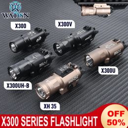 Lights WADSN X300 Flashlight Set X300U XH35 X300UHB ScoutLight Tactical X300v Strobe LED Illuminated Pistol Torch Dual Function Switch