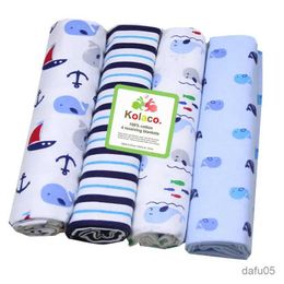 Blankets Swaddling 4Pcs/Lot 100% Cotton Muslin Flannel Baby Swaddles Soft Newborns Blankets Baby Blankets Newborn Muslin Diapers Baby Swaddle Wrap