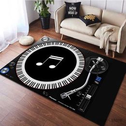 Carpets Music Note Carpet for Living Room Decoration Lounge Table Large Area Rugs Bathroom Non-slip Floor Mat Kitchen Entrance Doormat