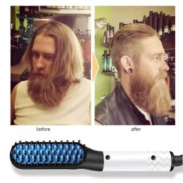 Irons Professional Beard Straightener Brush Hairdressing Comb Multifunctional Man Woman Hair Straightening Brush Beard Electric Comb