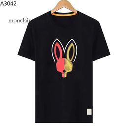 Psychological Bunny Shirt Summer Casual T Shirt Rabbit 2024 New Design Multi Style Men Shirt Fashion Designer Couple Short Sleeve Man Tops Size M--3xl 4005