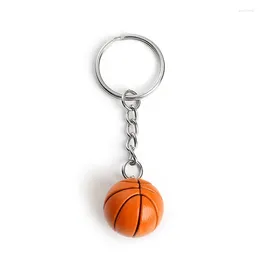 Keychains Basketball Keychain Ornaments Business Football Gifts Volleyball Beach Ball Key Chain Chains Rings Sport K6072