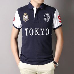 Men's Polos Oversized Polo Shirt For Foreign Tee Hommes Short Sleeved Embroidery Fashion Tokyo Japan Royal Leisure Sports