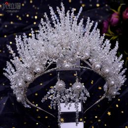 Headpieces Women Hair Accessories Bridal Headband Crystal Pearl Hairband Head Ornament Ladies Jewelry For Wedding