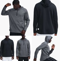 LU LU L- 372 Men Hoodies Outdoor Pullover Sports Long Sleeve Yoga Wrokout Outfit Mens Loose Jackets Training Fitness Designer Fashion Clothing 354645