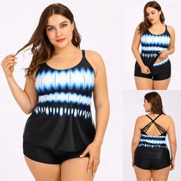 Women's Swimwear Women Fashion Print Bikini Two Pieces Bathing Suit Top Swimming Swimsuit Swimdress Tankini