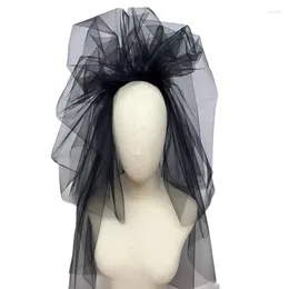 Bridal Veils Black Wedding Multi Layer Simple Veil For Bride Shower Headscarf