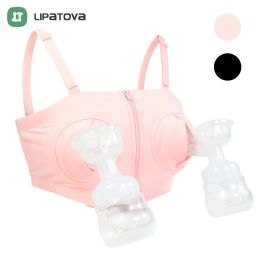 Enhancer Maternity Bra for Breast Pump Special Nursing Bra Hands Pregnancy Clothes Breastfeeding Accessories Hands Free Pumping Bra